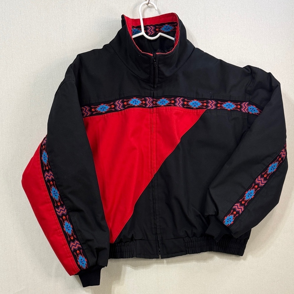 David James Stylish Black and Red Performance Jacket